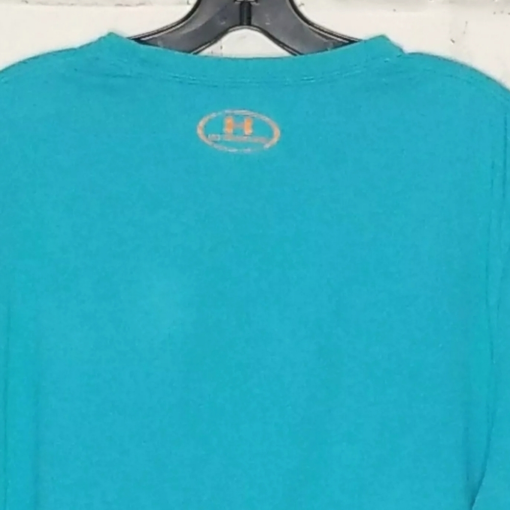 Under Armour Heat Gear Men's Blue with Camo Graphic Logo Tshirt size XL - Picture 4 of 9